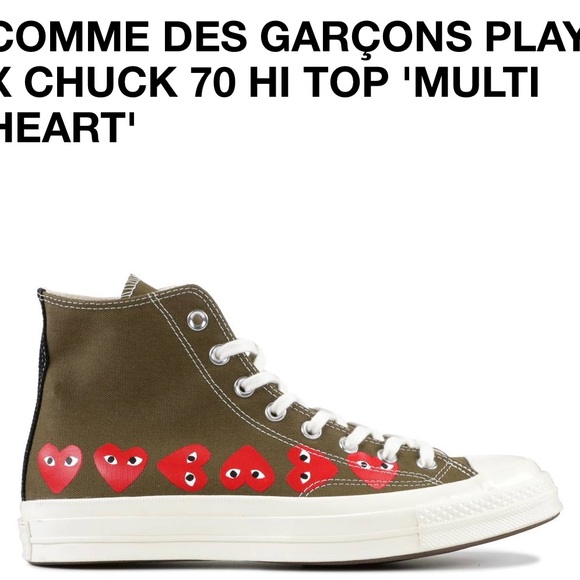 Comme Des Garcons Play X Chuck Taylor All Star High Play - Picture 1 of 3
